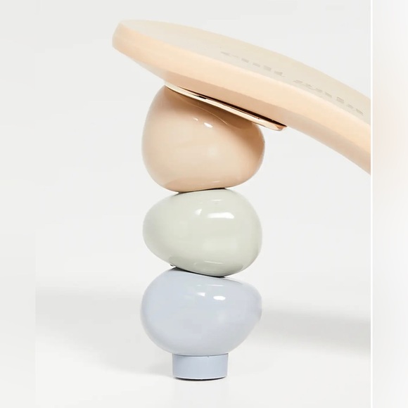 Cult Gaia Meta Clear Sandals Pewter Multi - Size 8.5 (38.5) - Picture 4 of 11